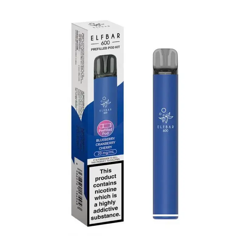 Blueberry Cranberry Cherry Elf Bar 600 Prefilled Pod Kit